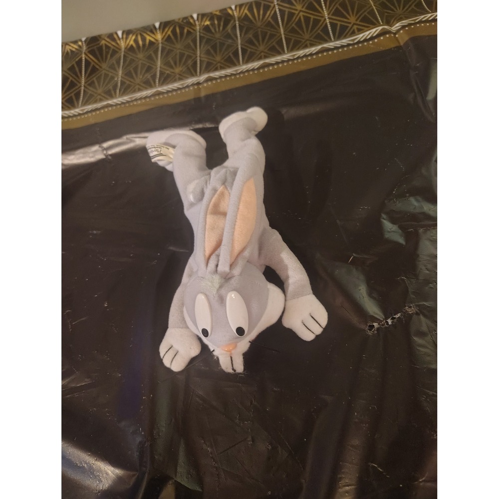 Vintage Play-By-Play Bugs Bunny Plush Looney Tunes Stuffed Animal Grey White